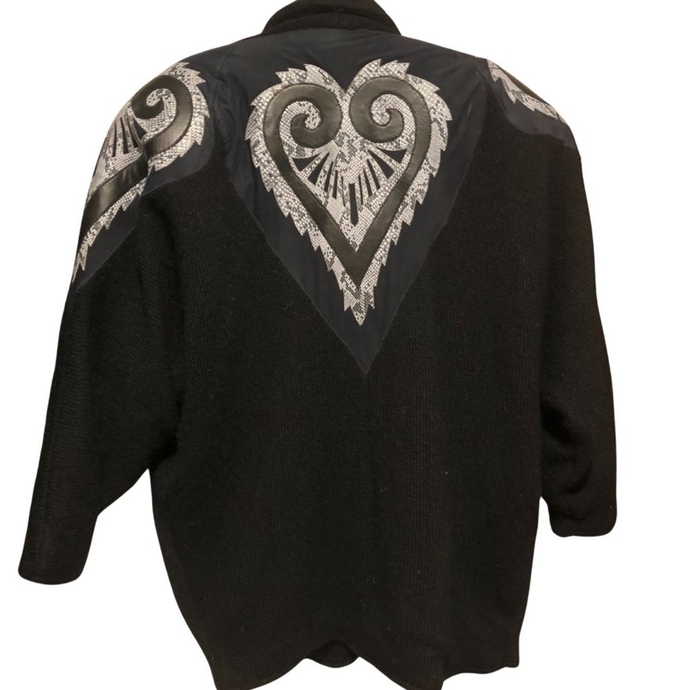 I B Diffusion Oversized Sweater Jacket Vintage Wo… - image 2